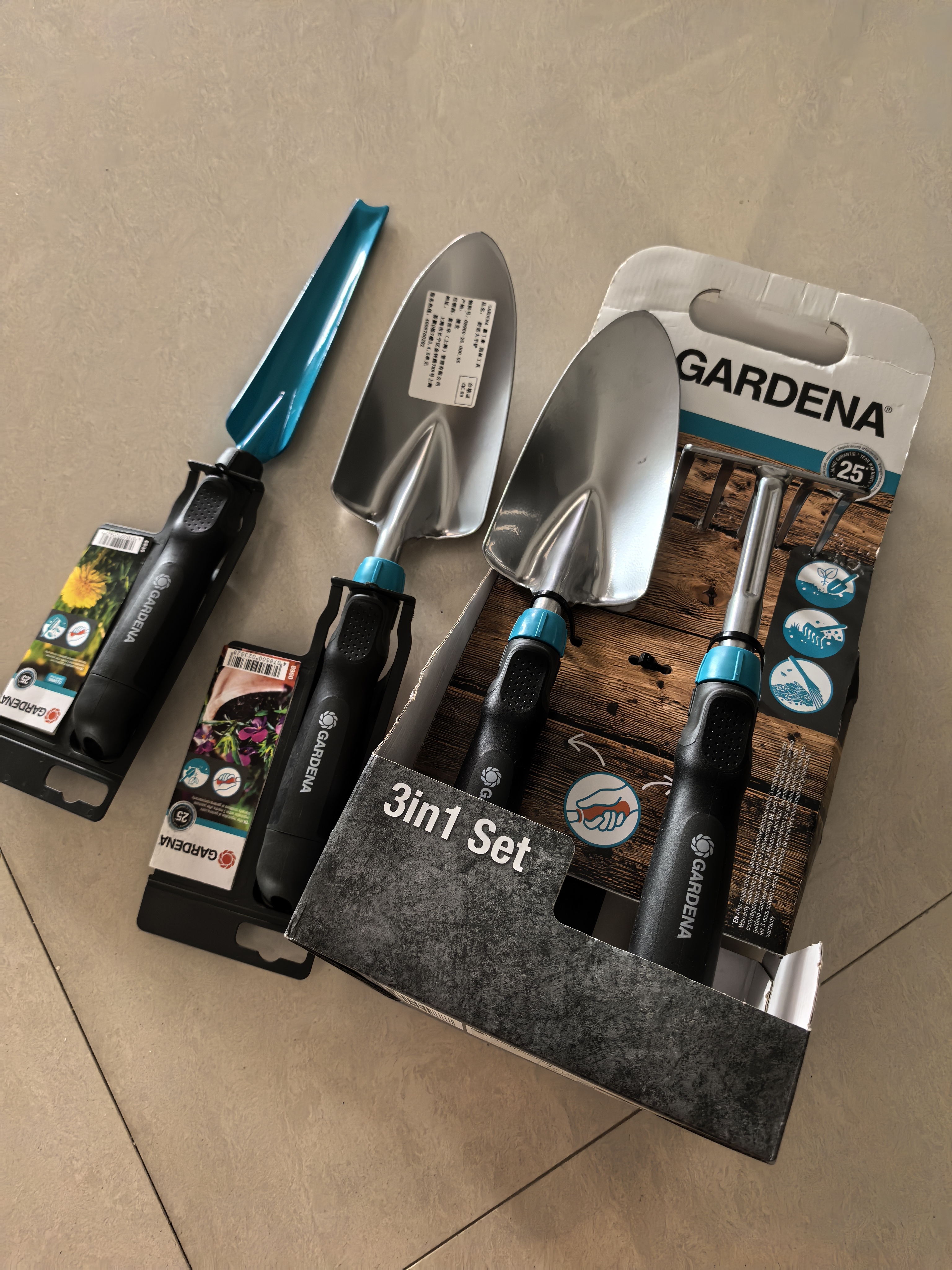 嘉丁拿园艺铲子德国进口GARDENA大铲挖土野菜神器栽花工具铲 实拍图