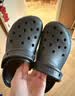卡骆驰（crocs）经典云朵Clog女沙滩洞洞凉拖鞋206750 黑色39（39-40） 实拍图
