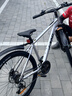 京东京造 XC350山地自行车铝合金禧玛诺21速油压碟刹成年人学生17寸时空银 实拍图