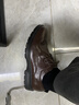 海澜之家HLA皮鞋男七夕礼物商务休闲正装德比鞋子HAAPXM1EBH077 棕色45 实拍图