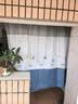 京寻浴帘杆套装 免打孔晒衣杆伸缩杆加粗加厚防水窗帘杆 杆+帘套装 实拍图