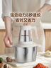 志高（CHIGO）绞肉机家用 绞馅机304不锈钢小型多功能料理碎肉打肉搅拌机饺子肉馅蒜蓉机2L双刀配置2026新款805 实拍图