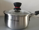 苏泊尔（SUPOR）小红圈304不锈钢奶锅煮面锅辅食锅16cm明火专用ST16H1 实拍图