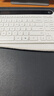 联想（Lenovo）环保新能源光能充电蓝牙键盘 剪刀脚轻音便携办公 多设备连接 笔记本平板手机键盘 白 实拍图