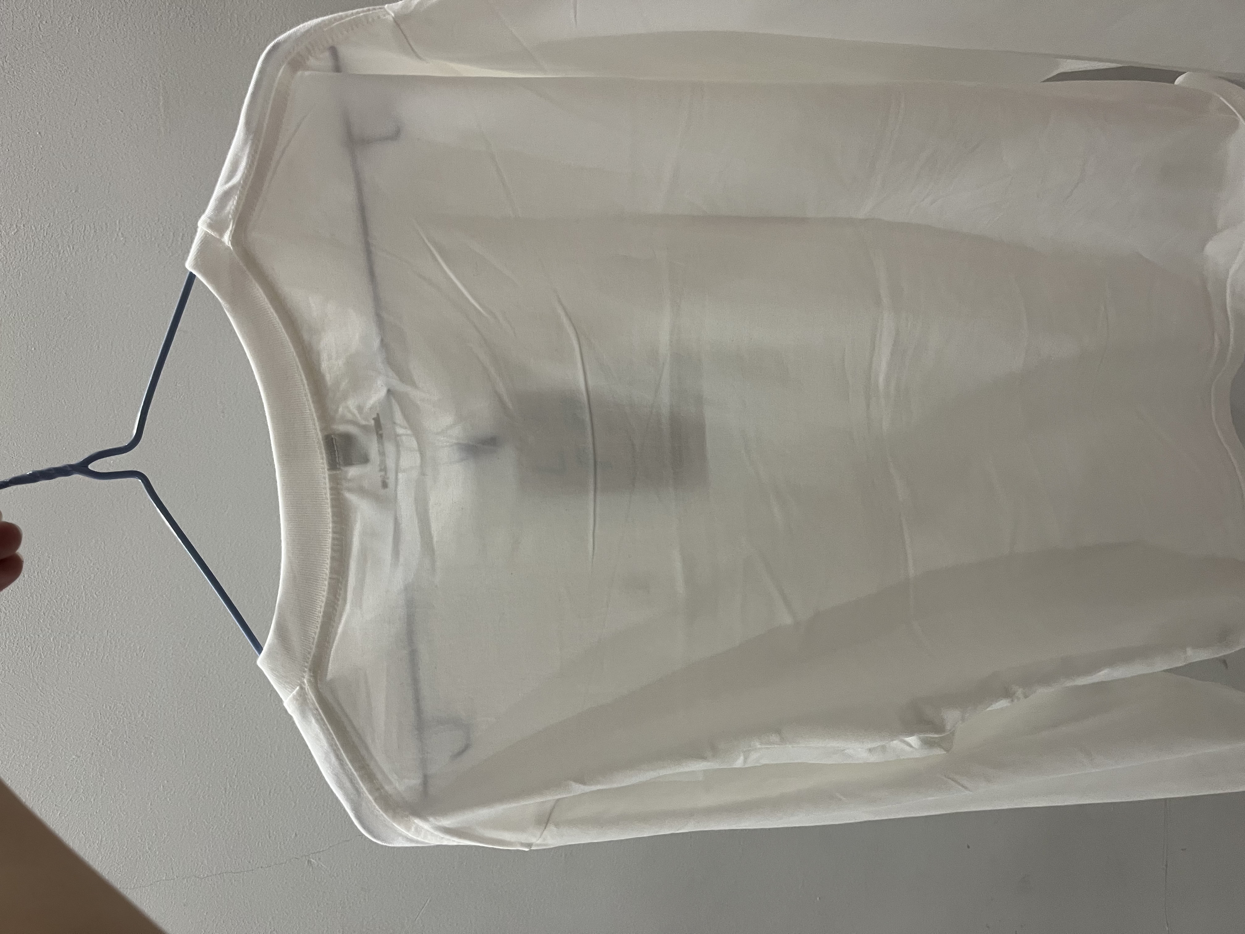 JEANSWEST LIFE真维斯长袖t恤男潮春秋纯棉白色打底衫学生宽松圆领纯色内搭上衣A 实拍图