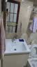 恒洁（HEGII）浴室柜E0陶瓷一体盆洗脸盆组合小户型BC2500(BM2108S-50Q4流云白W 实拍图
