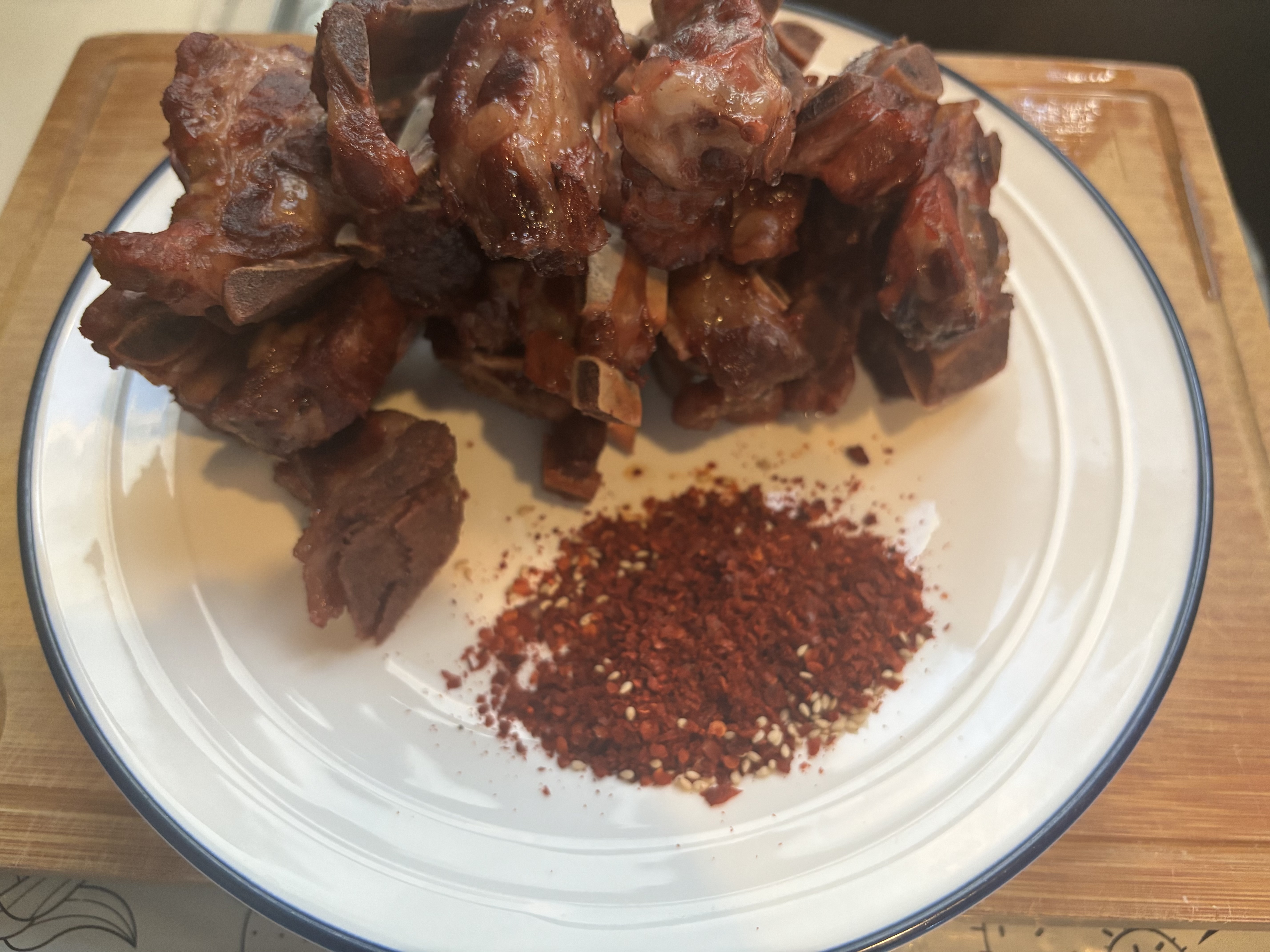 龙大肉食 黑猪肋排块净重4斤 免切排骨块 （含软骨）猪肉生鲜 烧烤食材 实拍图