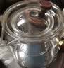 忆壶茶（YIHUTEA） 玻璃茶壶煮茶器侧把泡茶壶耐高温茶水分离套装可电陶炉加热水壶 【木把防烫】茗香壶550ml 实拍图