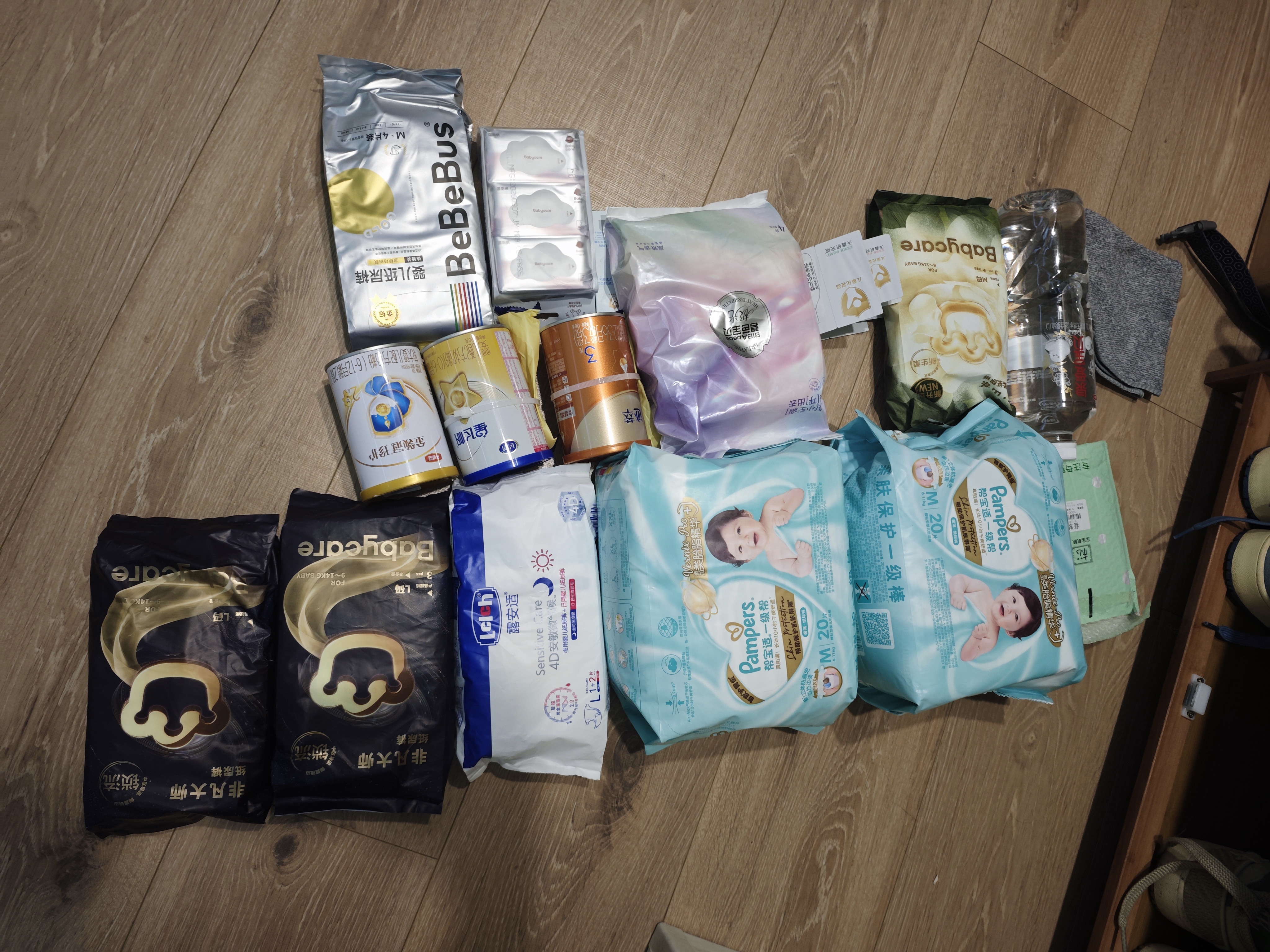 露安适（Lelch）安敏微气候系列婴儿夜用纸尿裤L码3片装（9-14KG）尿不湿 实拍图