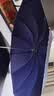 天堂伞 加大雨伞三折 经典商务伞格纹10骨加大雨伞男女 藏青 实拍图