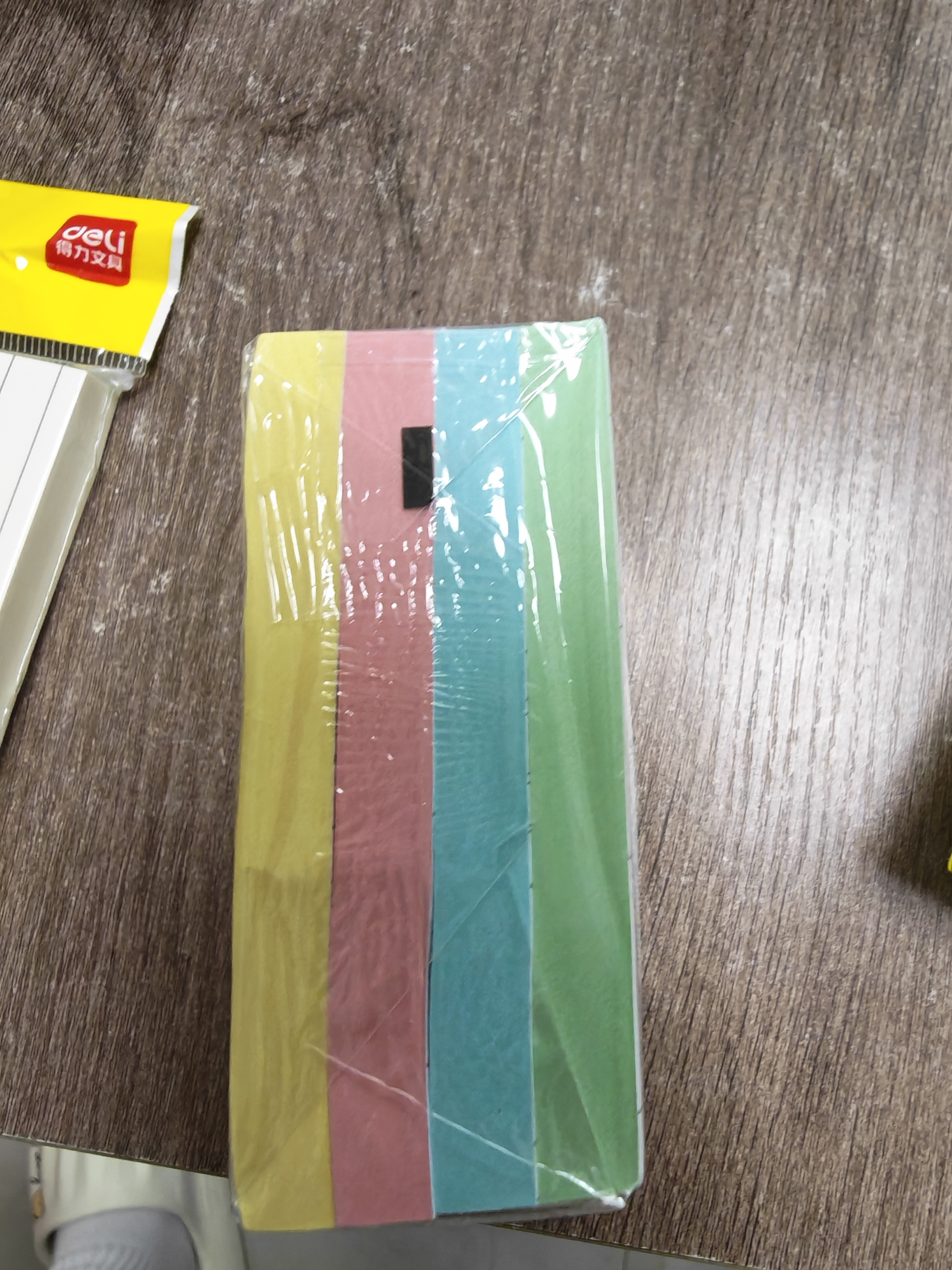得力（deli）横线便利贴可粘便签纸优事贴错题贴中号笔记贴高颜值手账考研便签本76*101mm/单本装BT301白色 实拍图