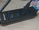 毕亚兹 USB3.0扩展器扩展坞多接口 分线器高速4口集线器HUB拓展坞 笔记本电脑一拖多转换器转接头延长线 实拍图