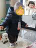保姆鹅 儿童羽绒服宝宝短款加厚白鸭绒外套男童女童保暖防风冬[NG2637] 黑 120 实拍图