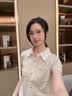 aojo书呆子眼镜框椭圆框架可配防蓝光高度数近视眼镜片女款AJ101FM029 C1银色 钛腿-12g 单镜框 实拍图