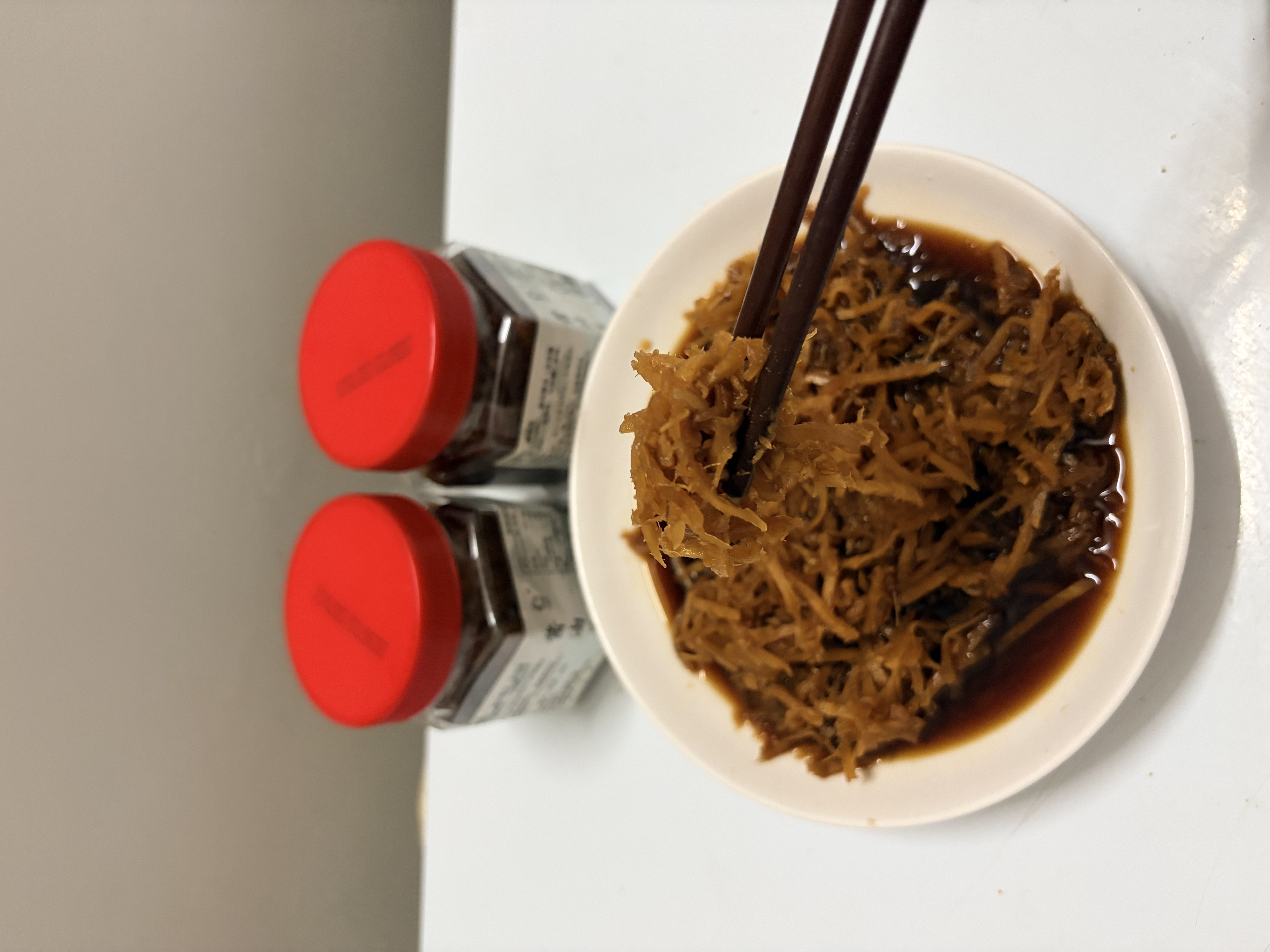 画影酱油姜丝腌制生姜丝泡嫩姜泡仔姜芽酱菜泡菜咸菜下饭菜250g*3罐 实拍图