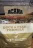 愛肯拿（ACANA）狗粮清火鸭肉梨成犬幼犬低敏去泪痕通用原装进口粮2kg效期27/9 实拍图