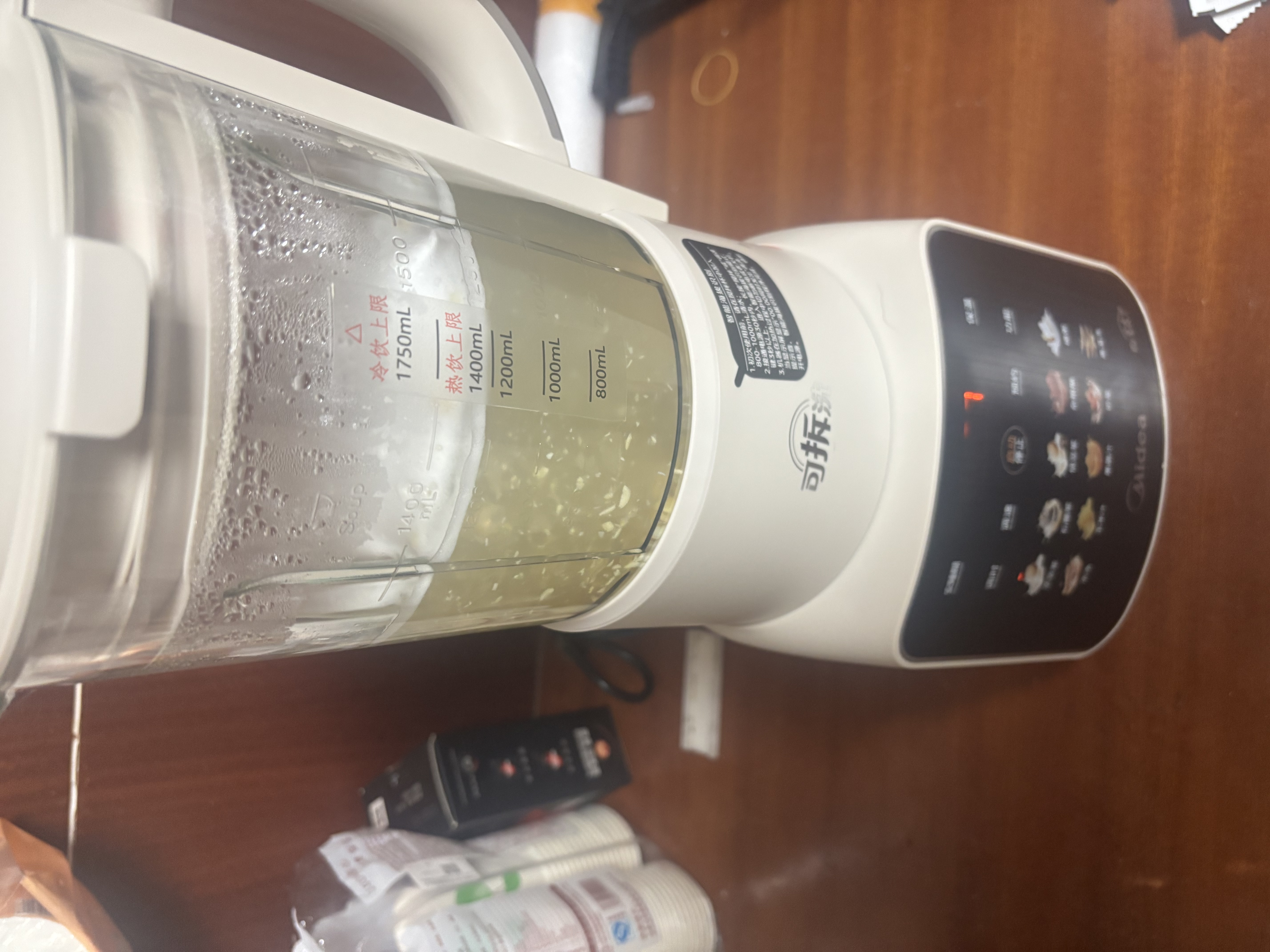 美的（Midea）26年新款有钛0氟可拆破壁机全自动免煮3-4人1.75L家用自清洗多功能豆浆机辅食料理榨汁机五谷062A 实拍图