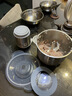 美的（Midea）绞肉机家用3L大容量短轴防塞肉有钛绞肉机刀头碎肉机料理机切菜搅拌机 钛钢绞肉机不锈钢碗JD58Ti 实拍图