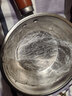 特厚不锈钢平底锅奶锅电磁炉通用不粘锅辅食锅汤锅煮锅蒸锅汤锅 胡桃木锅17cm 实拍图