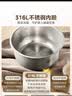 美的（Midea）电饭煲 0涂层电饭锅4升 316L不锈钢内胆3-4人家用多功能无涂层微压智能预约MB-RE476S 实拍图