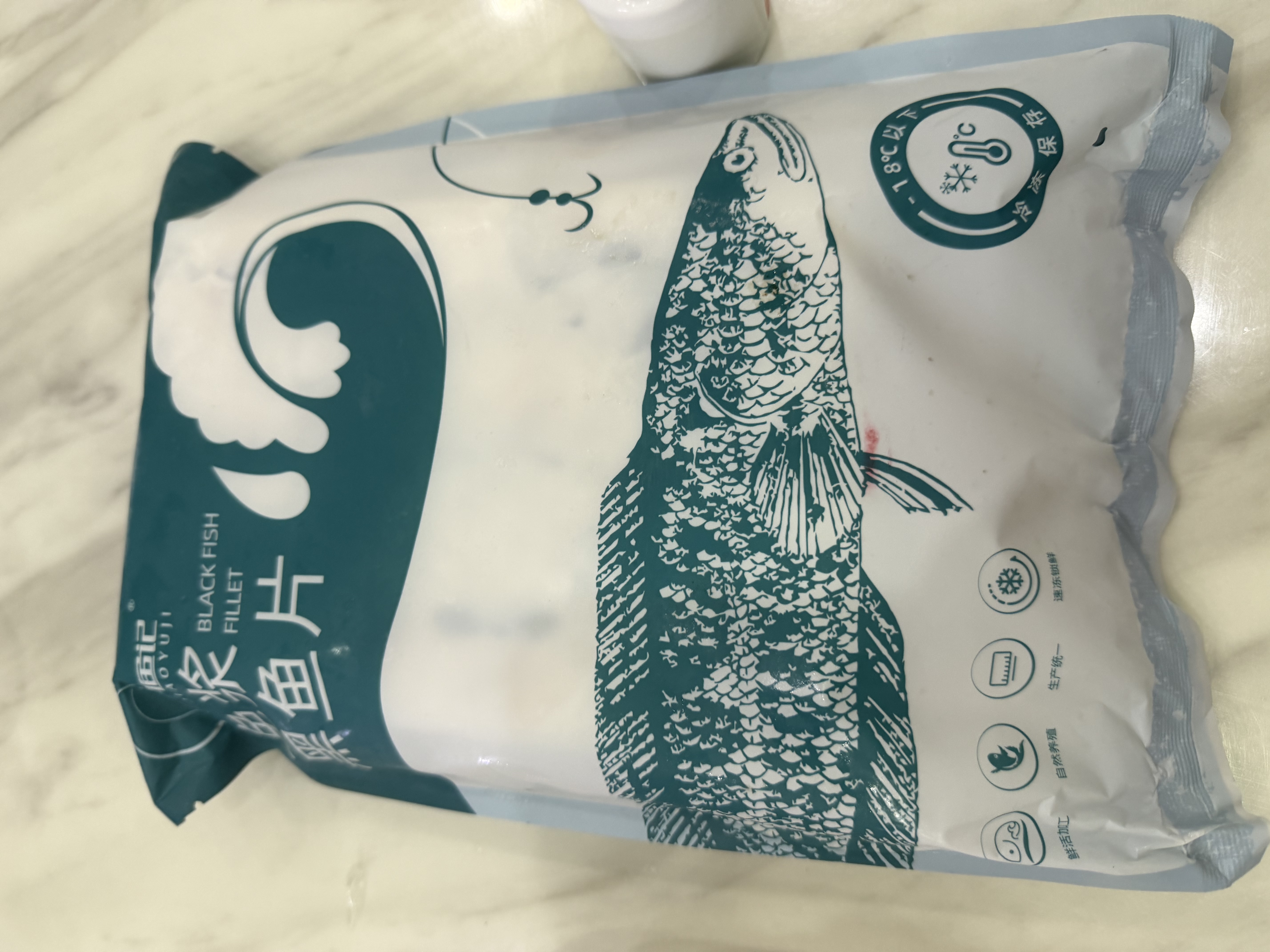 钓鱼记免浆黑鱼片2斤 (4袋*250g) 生鱼片酸菜冷冻火锅食材 生鲜 实拍图