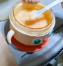 皇宠大眼萌宝宝辅食碗 儿童注水保温碗吸盘碗 PPSU餐具里瑟橙饭盒 实拍图