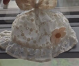 爱宝适婴儿帽子夏款新生儿胎帽囟门帽空顶遮阳帽透气太阳帽米色小花S235 实拍图