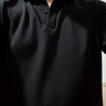 京东京造夏季运动短袖男士t恤polo衫男跑步健身户外速干衣服 黑色 3.0 L 实拍图