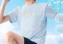 361°儿童短袖2026夏男女小中大童运动透气速干短T恤  蓝160 实拍图