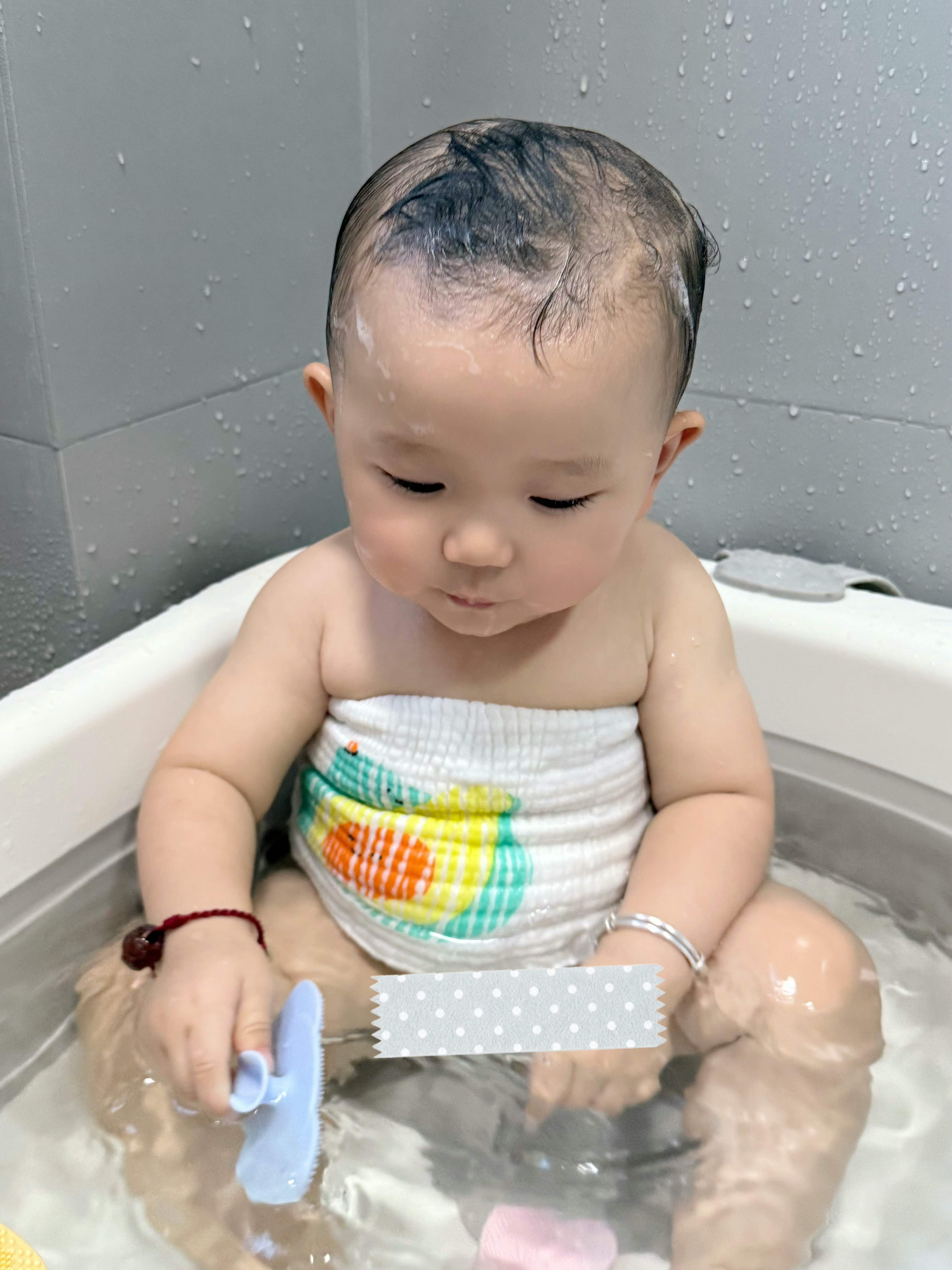 马博士婴幼儿洗头刷硅胶按摩去头垢宝宝洗头神器新生儿搓澡沐浴用品3个 实拍图