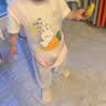 光多拉围兜儿童罩衣无袖夏季款饭兜幼儿园宝宝吃饭防水透气反穿衣 实拍图