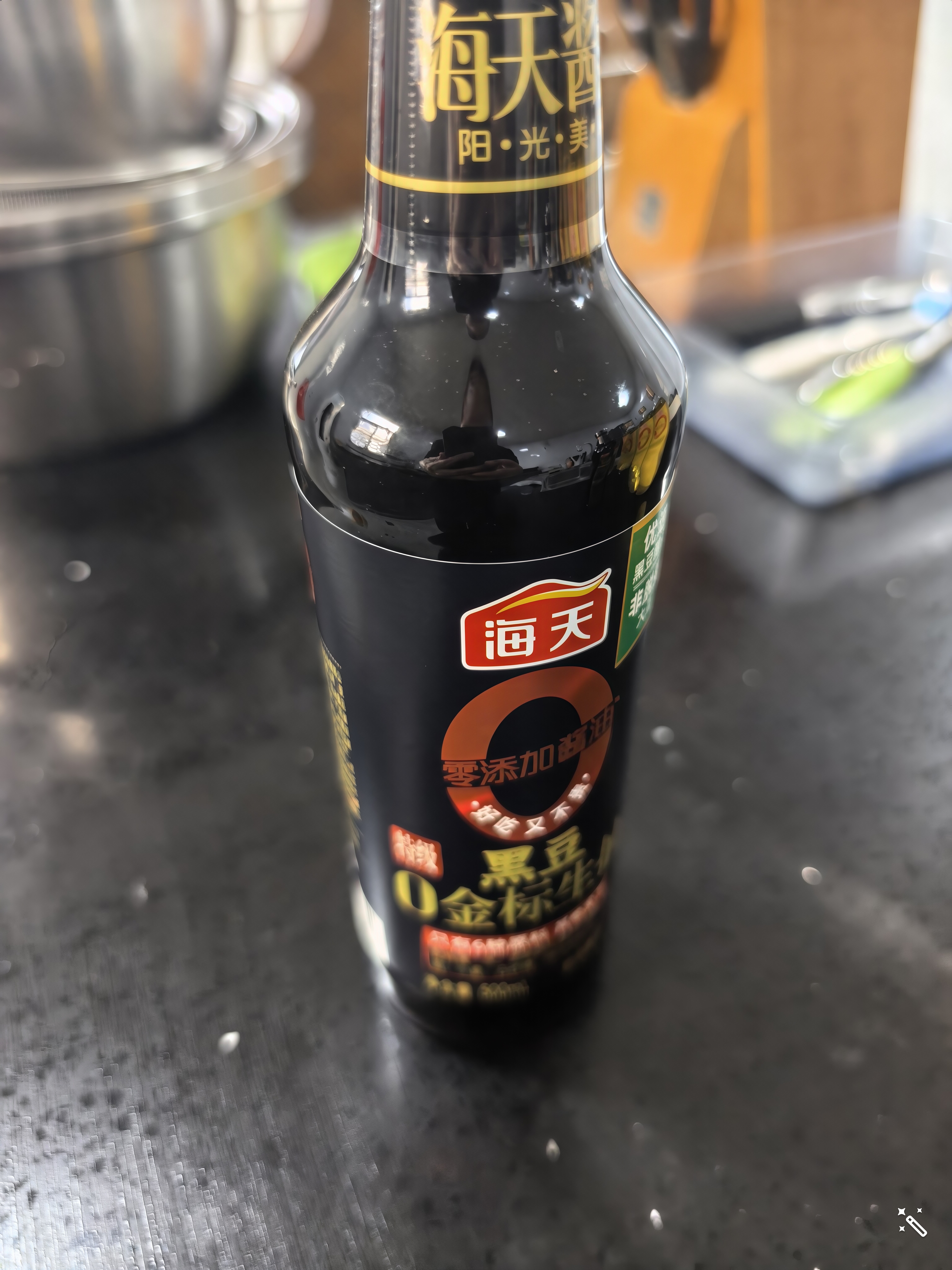 海天 0金标黑豆生抽酱油500ml【0添加 特级酱油】纯金标系列 白灼凉拌 实拍图