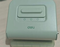 得力（deli）活页打孔器金属6孔/3孔可调节六孔打孔机小型a4活页本凭证装订机装订夹条 TA857抹茶绿 实拍图