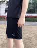 安踏（ANTA） 两件套 运动套装男秋季新款冰丝速干透气运动服父亲节爸爸套装 【店内爆款-清凉冰丝】黑T+梭织五分裤 XL/180 实拍图