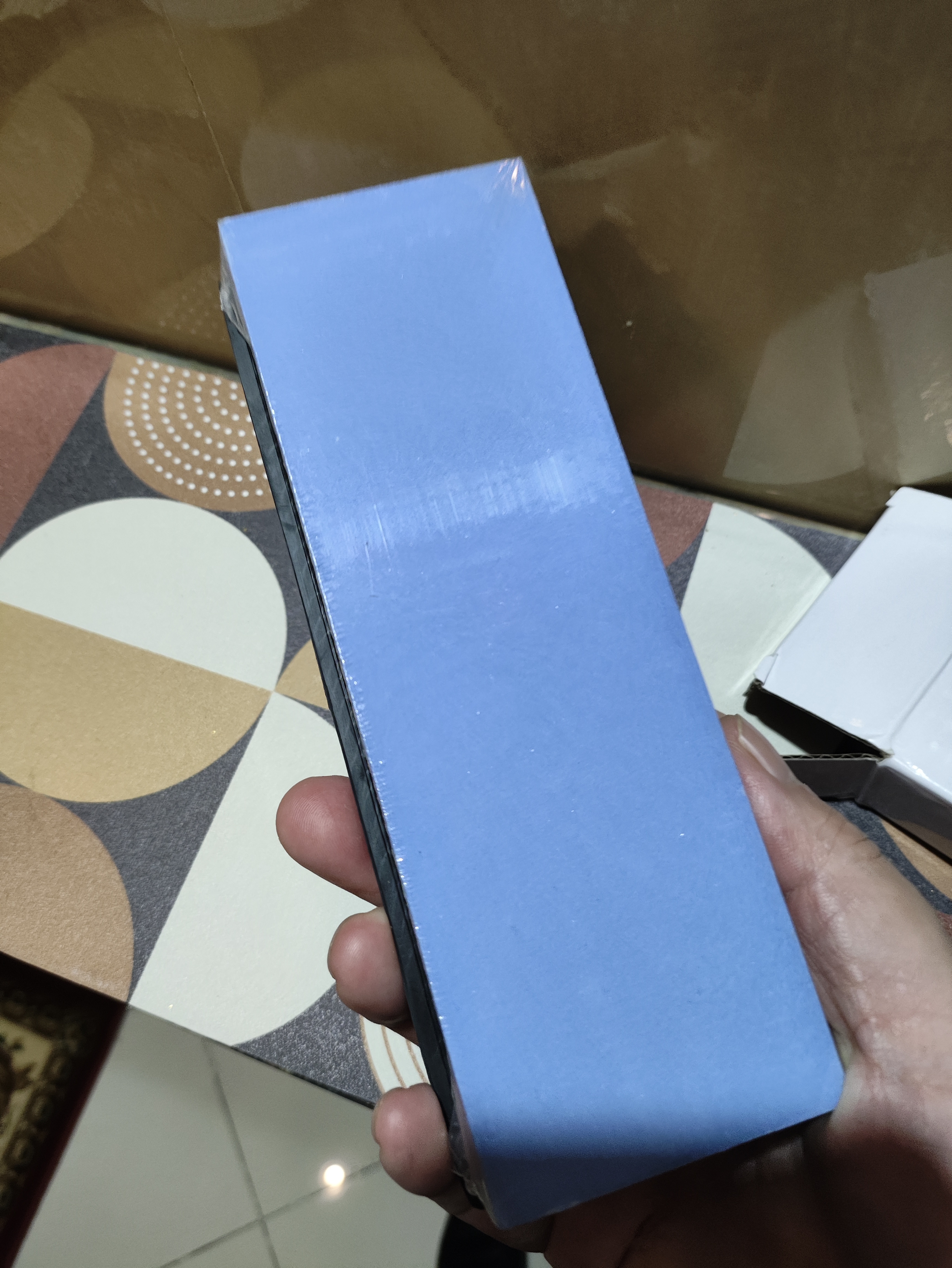 一号工厂磨刀石家用菜刀专用老式双面打磨石不伤刃白刚玉油石磨刀神器菜刀 实拍图