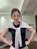 七色纺披肩女士四季针织披肩空调房护肩防风防寒时尚保暖披肩 浅灰色 实拍图