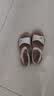 红蜻蜓母亲节凉鞋女平底妈妈软皮软底中老年女士中跟沙滩鞋女 WTK233762 实拍图
