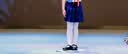 衣诺坊女童百褶短裙酒红带安全裤六一演出合唱服藏青色表演裙子女生裙子 实拍图