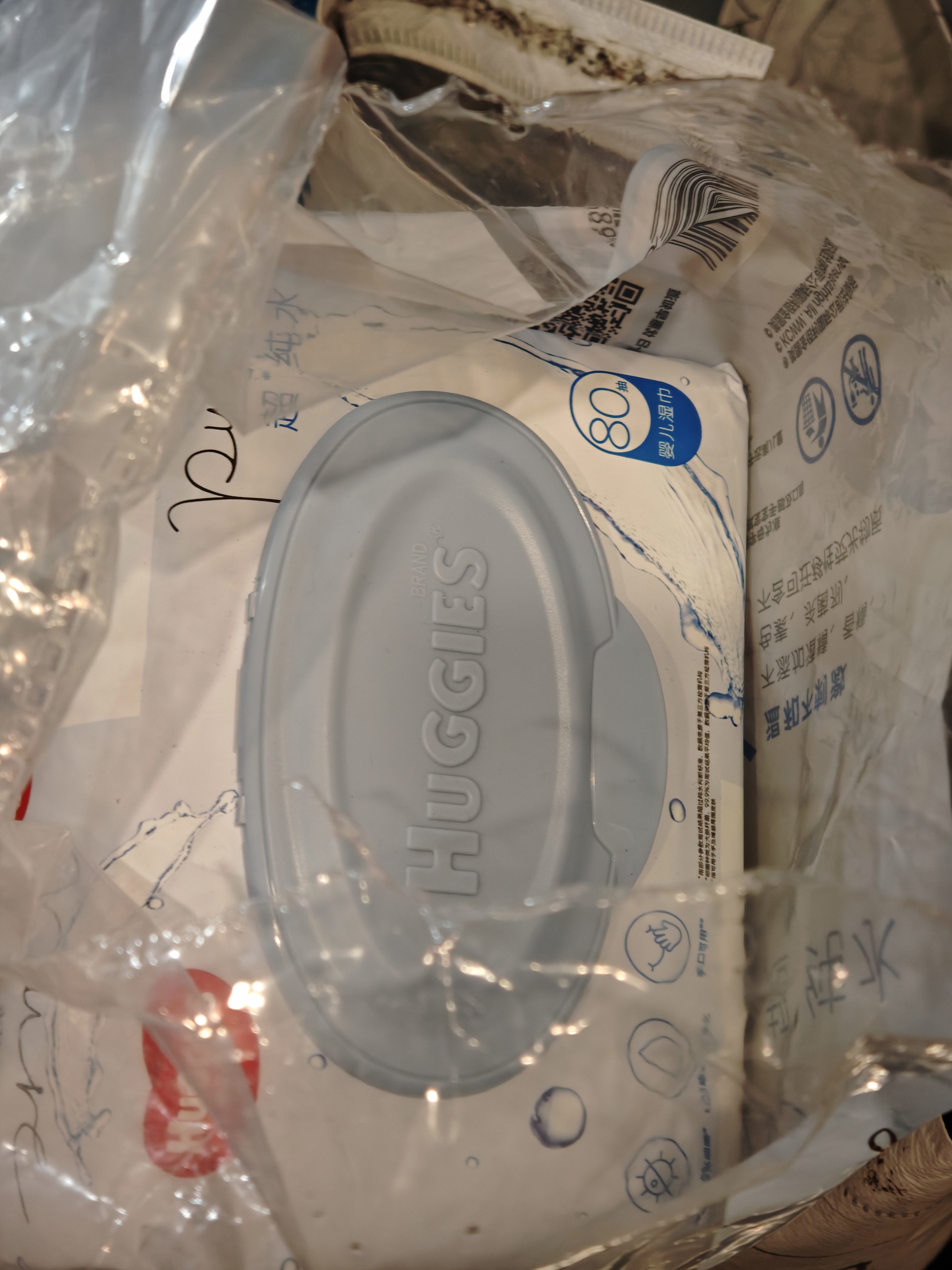 好奇（Huggies）纯水湿巾80抽6包婴童手口可用擦去99.9%细菌 实拍图