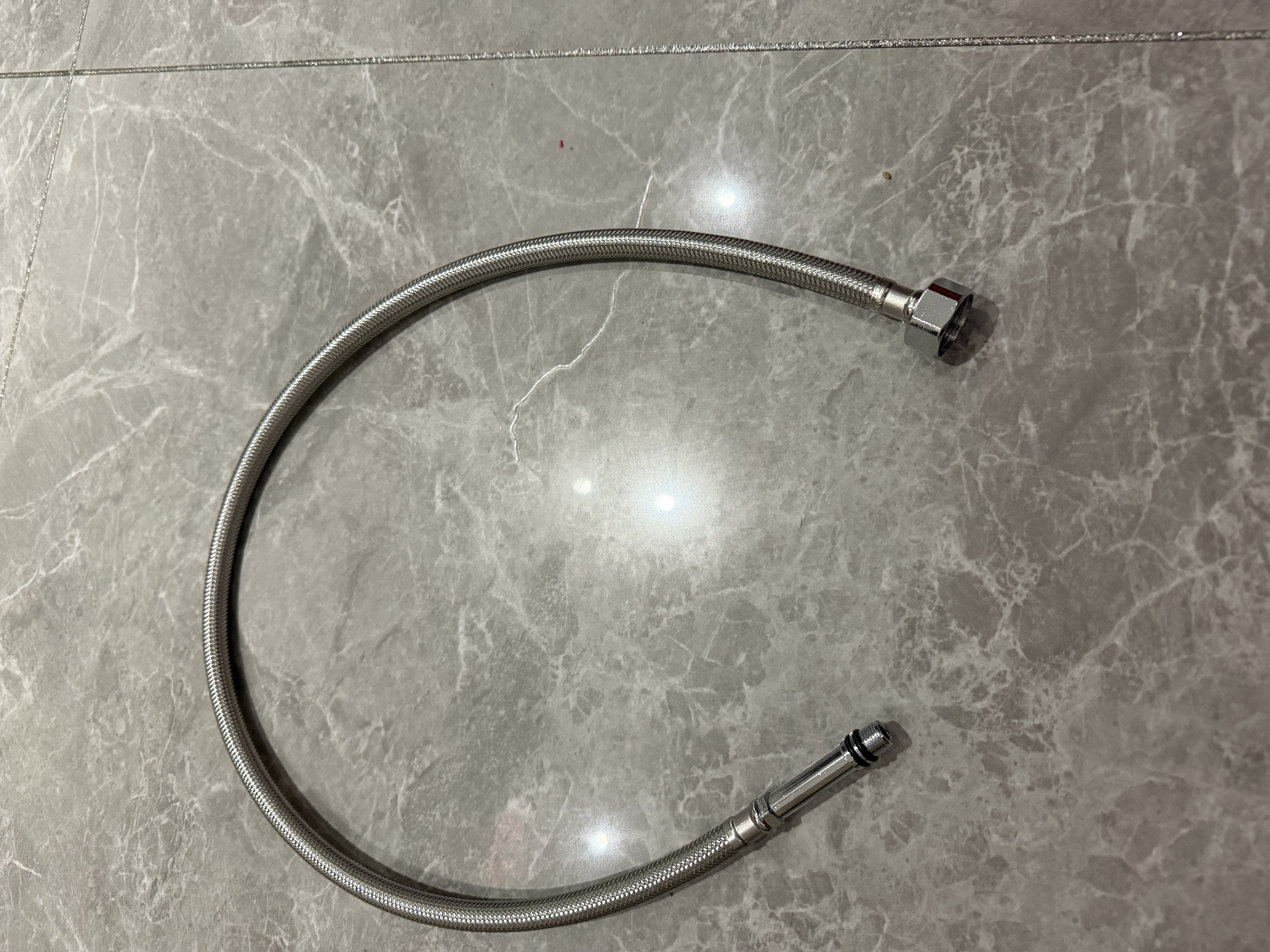 九牧（JOMOO）不锈钢金属冷热进水菜盆管软管 80cm H52AG-080101C-2 实拍图