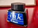 百乐（PILOT）非碳素墨水不堵笔 钢笔用墨水瓶装30ml INK-30-BB原装进口蓝黑色 实拍图