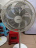 美的（Midea）【加大网罩】七叶轻音柔风电风扇/家用省电落地扇/小型台式电扇/广角摇头大风力宿舍风扇 SAE35CA1 实拍图