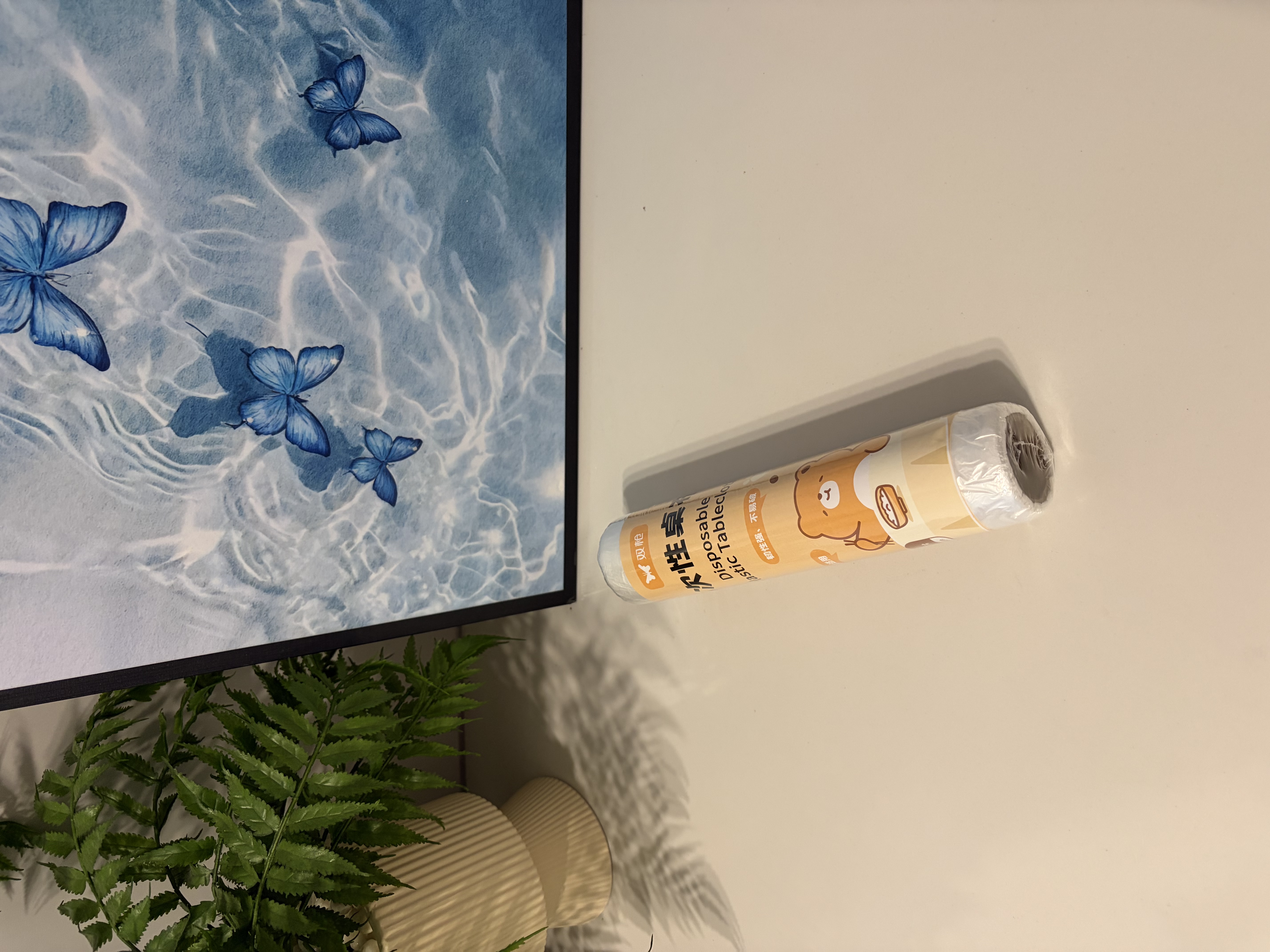 双枪一次性桌布加厚塑料台布结婚野餐垫家用长圆桌薄膜1.6*1.6米 10只 实拍图