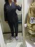 猫人纯棉睡衣女士2026新款100全棉春秋季带胸垫可外穿睡裤家居服套装 条纹猫咪 【纯棉舒适 自带BRA】 L 【160-165cm/约100-120斤】 实拍图