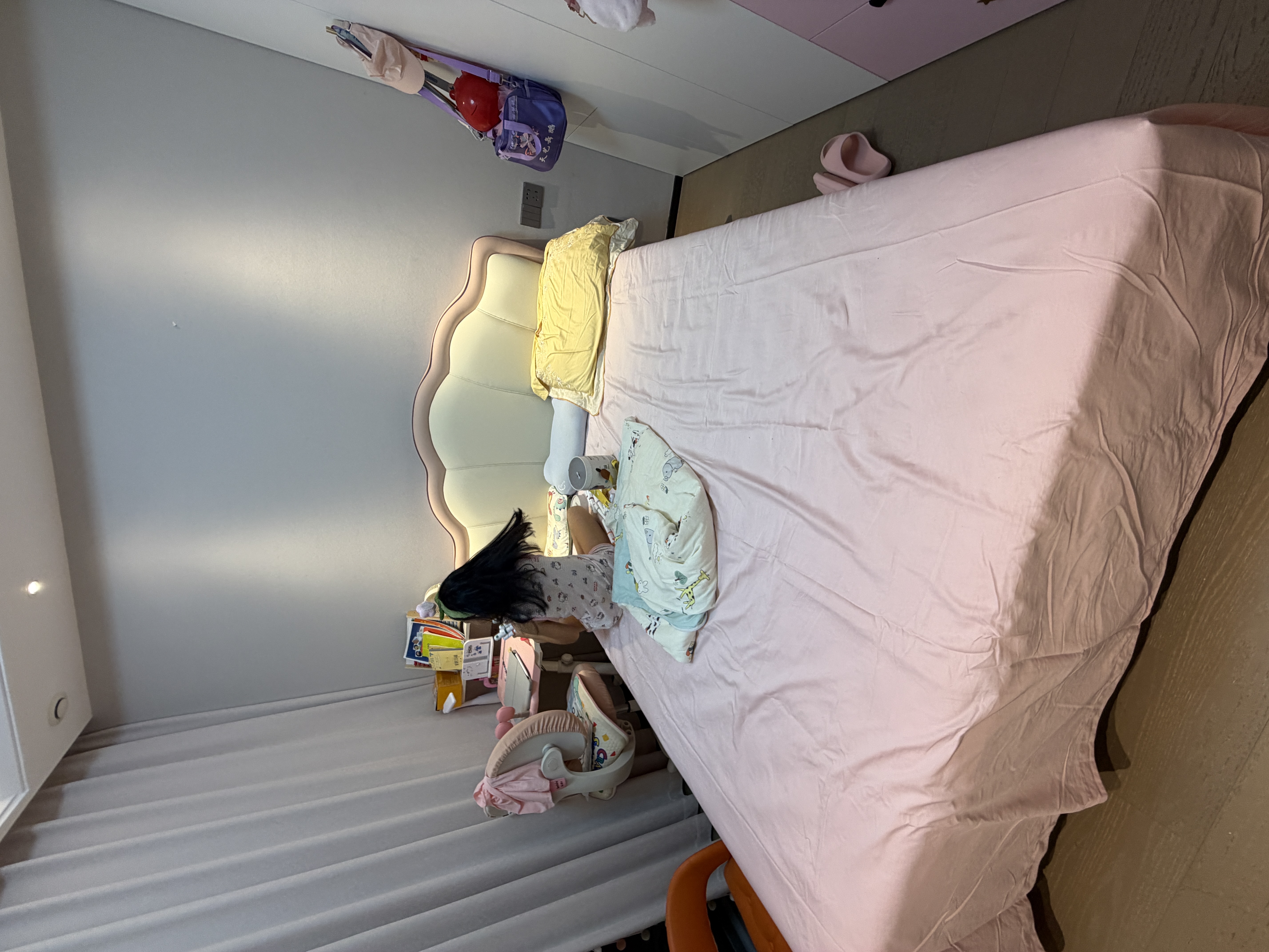 慕思（de RUCCI）珍珠女王 儿童床 卡通风男女孩软包硅胶皮质青少年悬浮床 【常规款/粉色】儿童床-BCW2-025 1500mm*2000mm 实拍图