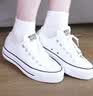 匡威（Converse）All Star Lift夏季经典厚底鞋小白鞋帆布鞋560251C 560251C/白色 （推荐选大半码） 39 实拍图