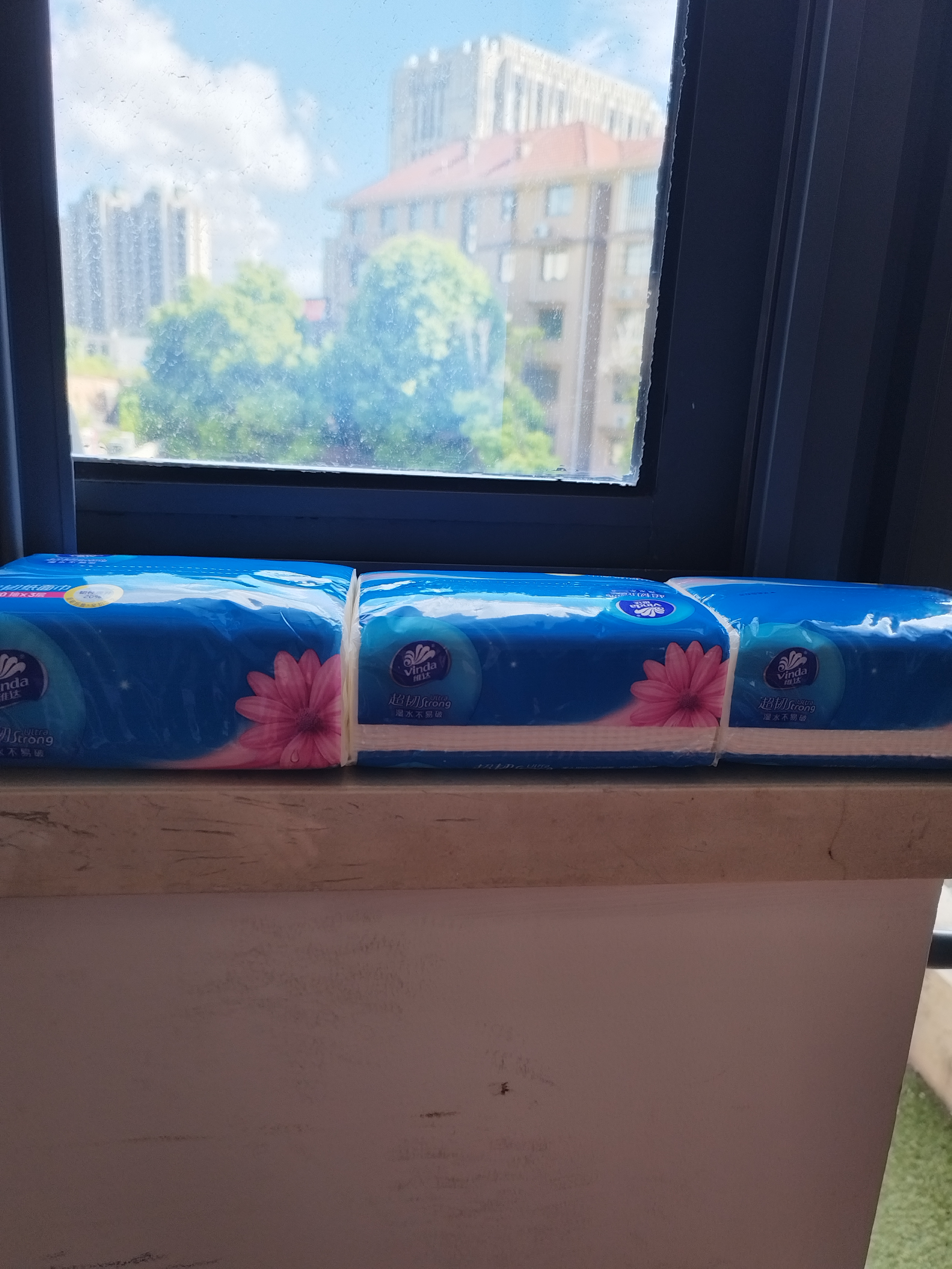 维达（Vinda）抽纸超韧纸巾家用餐巾纸抽面巾纸 卫生纸巾 3层 110抽*3包 实拍图