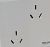 德力西（DELIXI）开关插座 CD815系列 10A斜五孔插座10只装 QSE86ZS/3*10 实拍图
