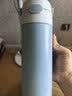 膳魔师（THERMOS）儿童水杯吸管保温保冷杯上学可用大容量手提畅吸杯简约商务TCKL 实拍图