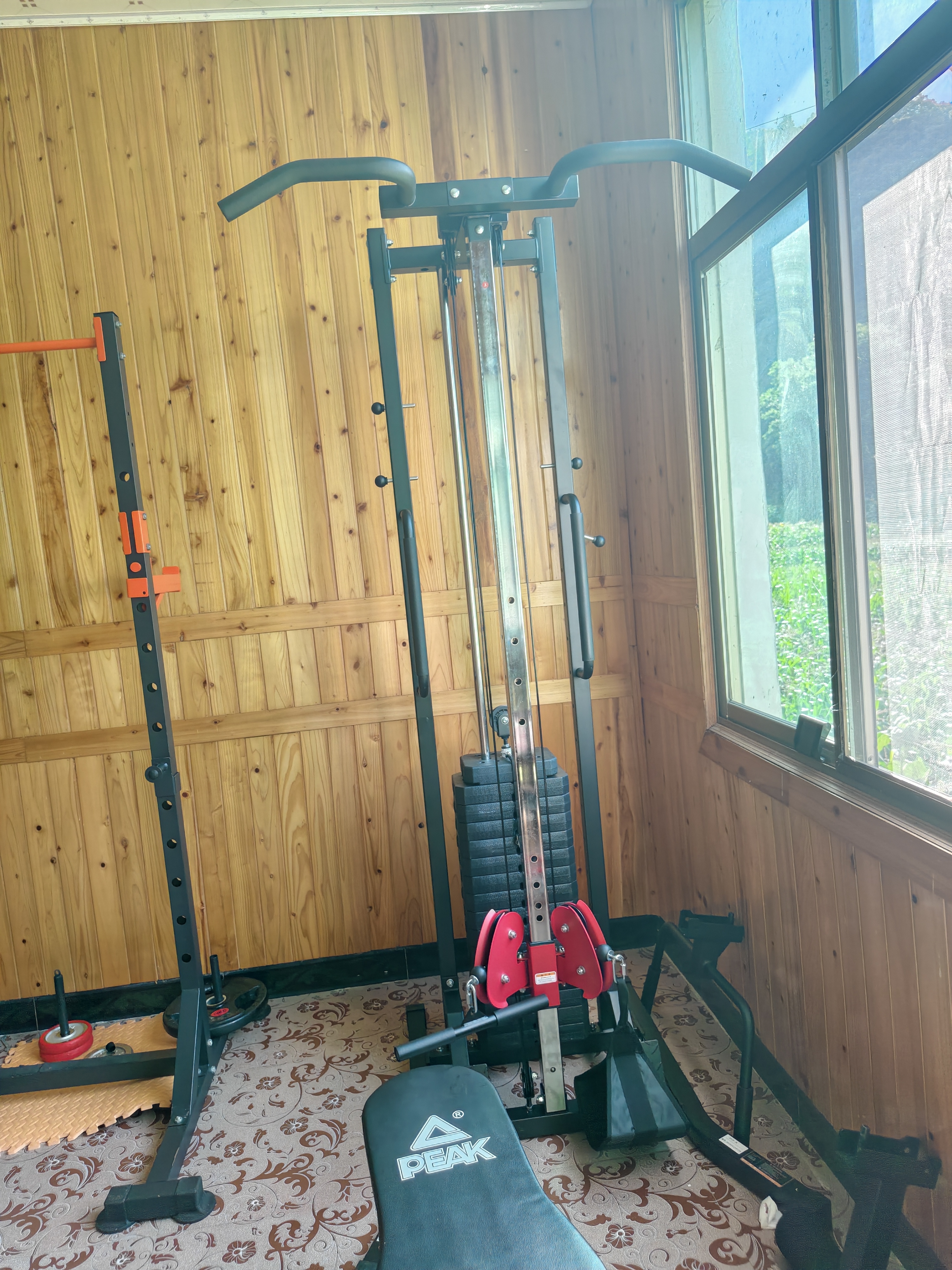军霞（JUNXIA）898单边飞鸟龙门架家用小型力量健身多功能综合训练器高低拉划船 实拍图
